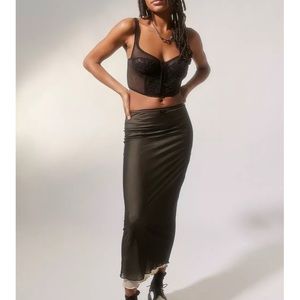Urban Outfitters Mesh MIDI Skirt